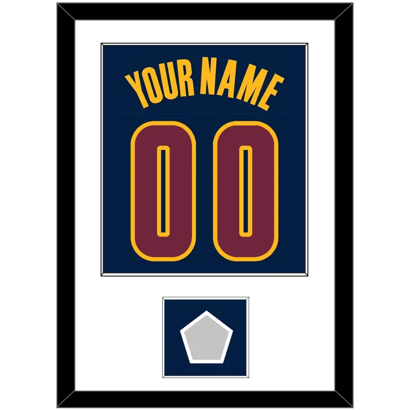 Cleveland Name & Number With Finals Patch - Alternate Blue (2014-2017) - Single Mat 1