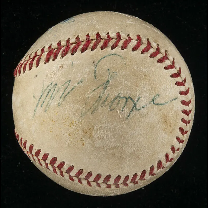 Rare Jim Thorpe Signed Autographed Baseball With JSA COA