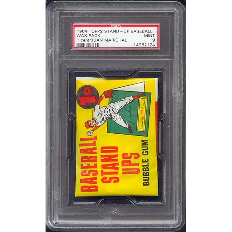 1964 Topps Baseball Unopened Stand Up 1 Cent Wax Pack PSA 9 Marichal