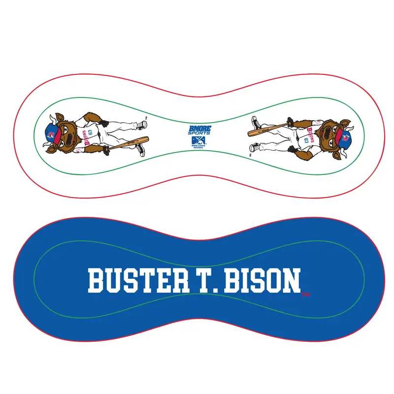 Buffalo Bisons Mascot Buster Designer Baseball