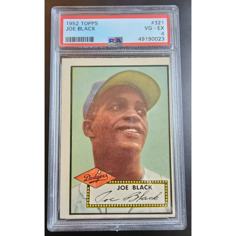 Joe Black 1952 Topps #321 PSA 4
