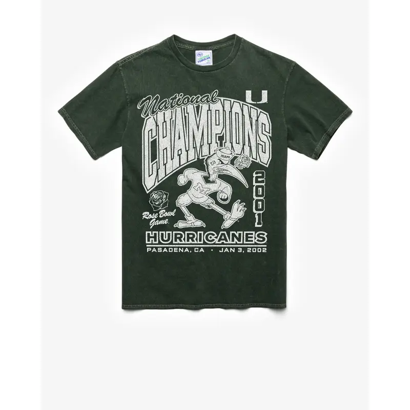 MIAMI HURRICANES H-BOWLS MONOCHROME VINTAGE '47 TUBULAR TEE