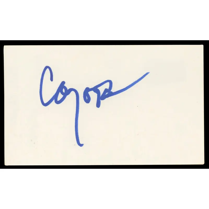 Peter Coyote E.T. Authentic Signed 3x5 Index Card Autographed BAS #BL98592