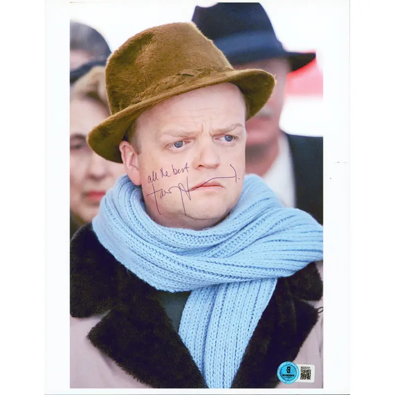 Toby Jones Infamous "All The Best" Authentic Signed 8.5x11 Photo BAS #BS20721