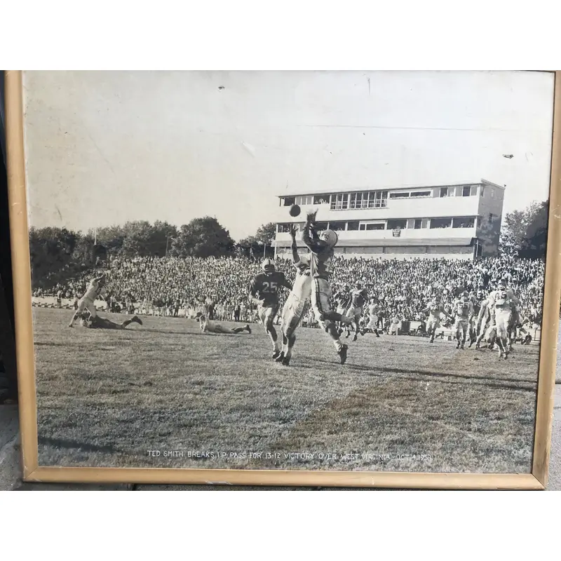 1958 Indiana University vs. West Virginia 52x43 Framed Football Photo