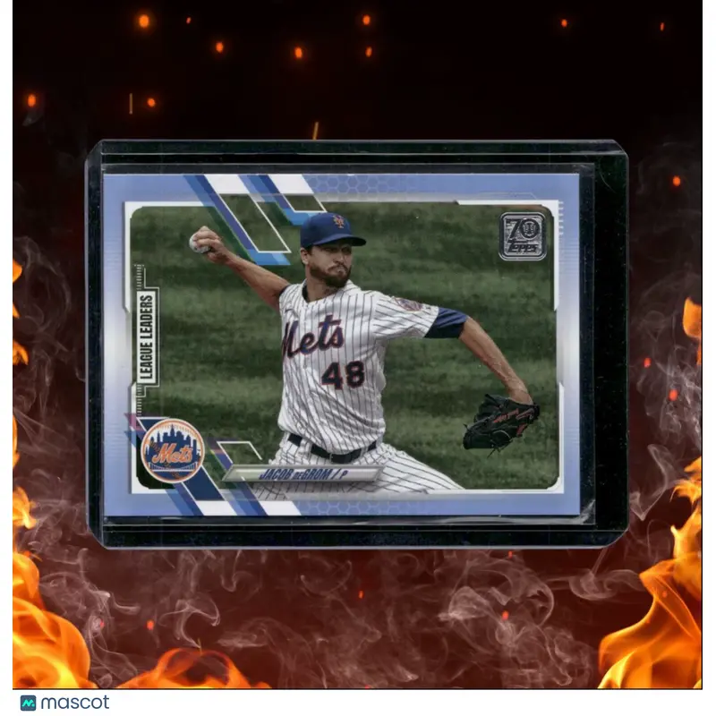 2021 Topps Jacob DeGrom Father's Day Blue 01/50 #170