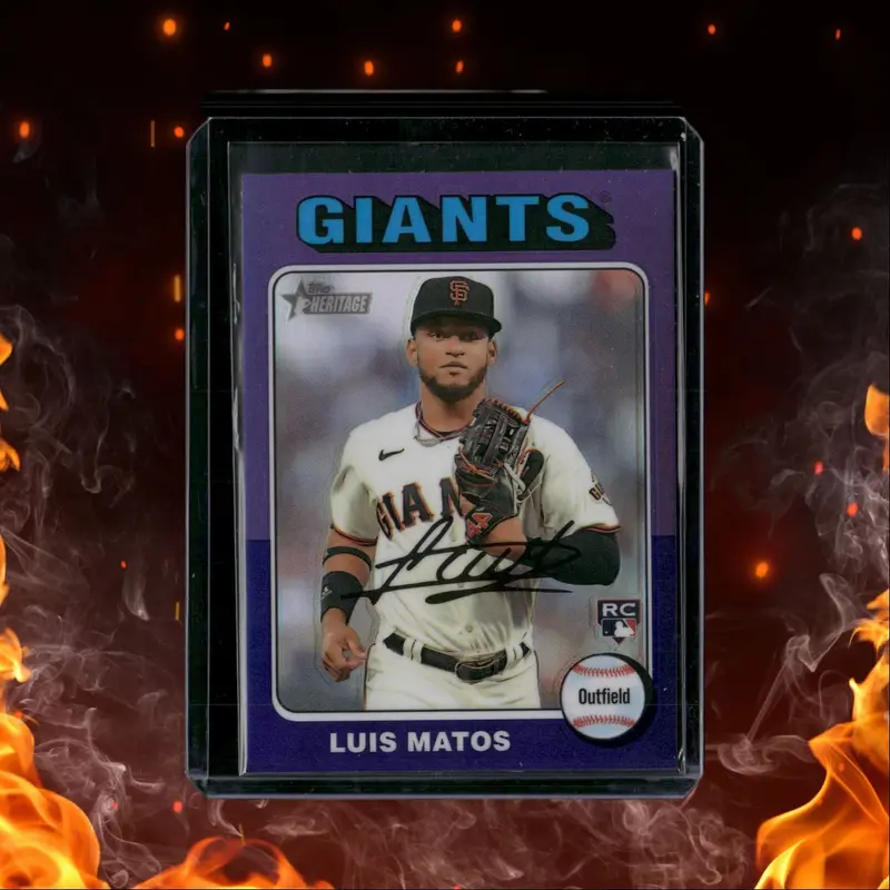 2024 Topps Heritage Purple SP Luis Matos Rookie #101