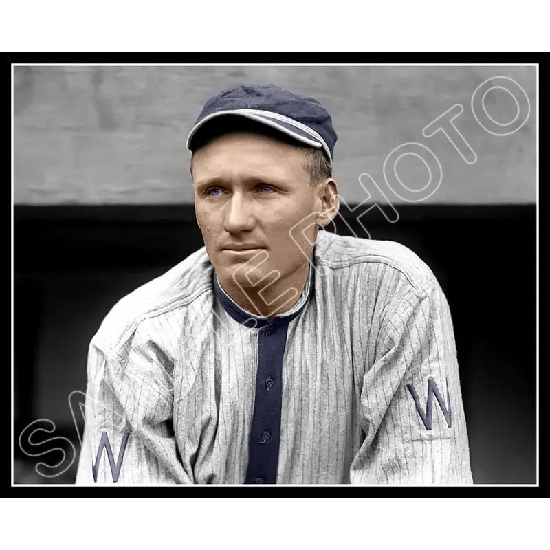 Walter Johnson Colorized 8X10 Photo - 1914 Washington Senators - 446