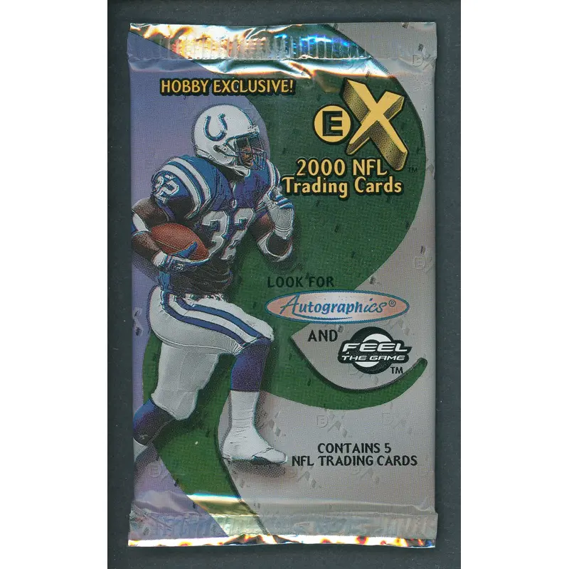 2000 Fleer E-X Football Unopened Pack (Hobby)