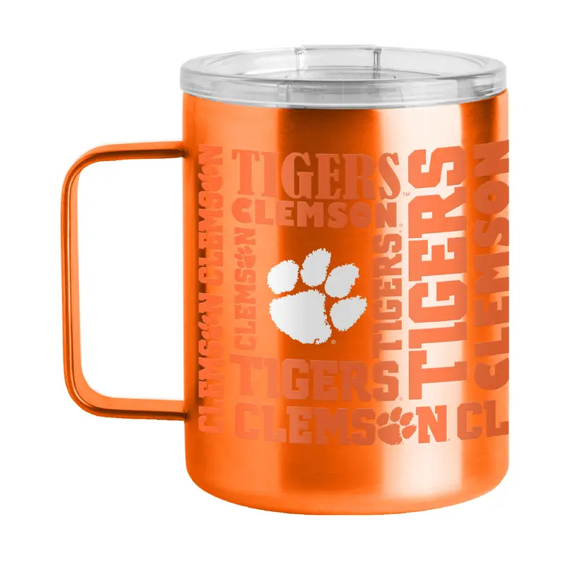 Clemson 15oz Replay Stainless Steel Mug