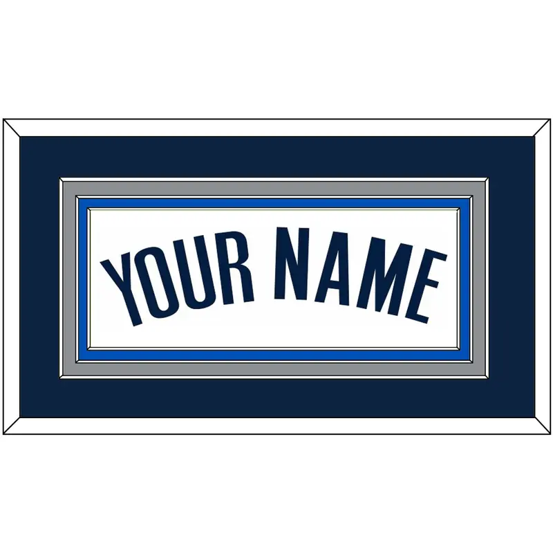 Dallas Name - Home White (2001-2017) - Triple Mat 2