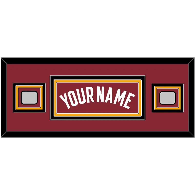 Miami Name & 2 Finals Patches - Alternate Red (2009-2017) - Triple Mat 6