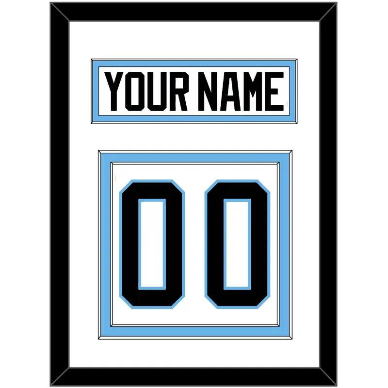 Utah Nameplate & Number (Back) - Road White - Double Mat 1