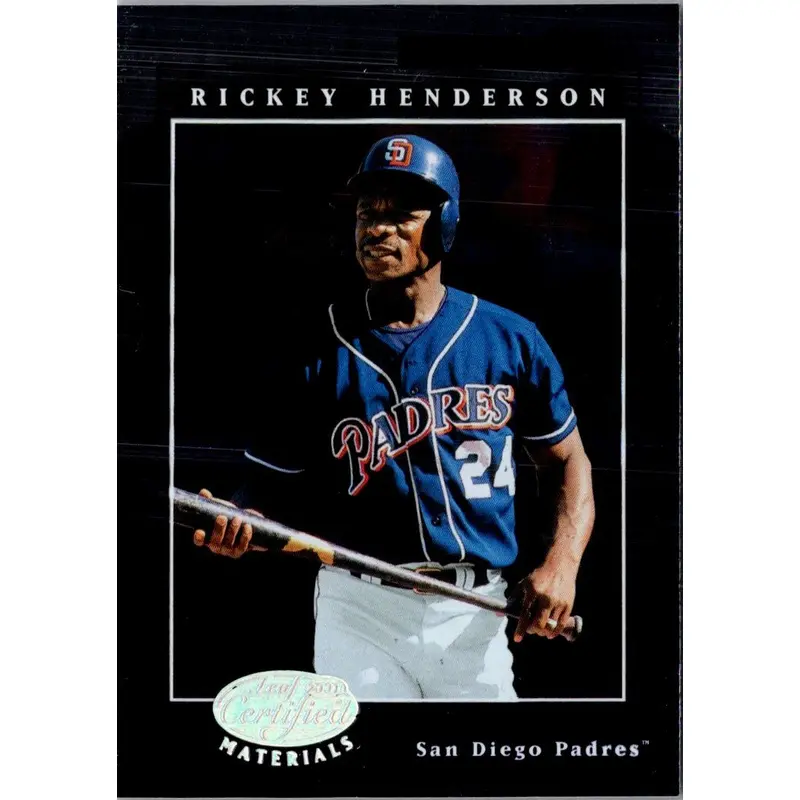 2001 Leaf Certified Materials Rickey Henderson #21