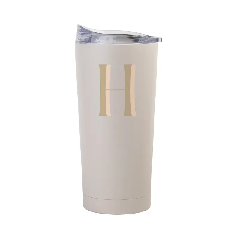 Bachelorette Sand 20oz Letter H Powder Coat Tumbler