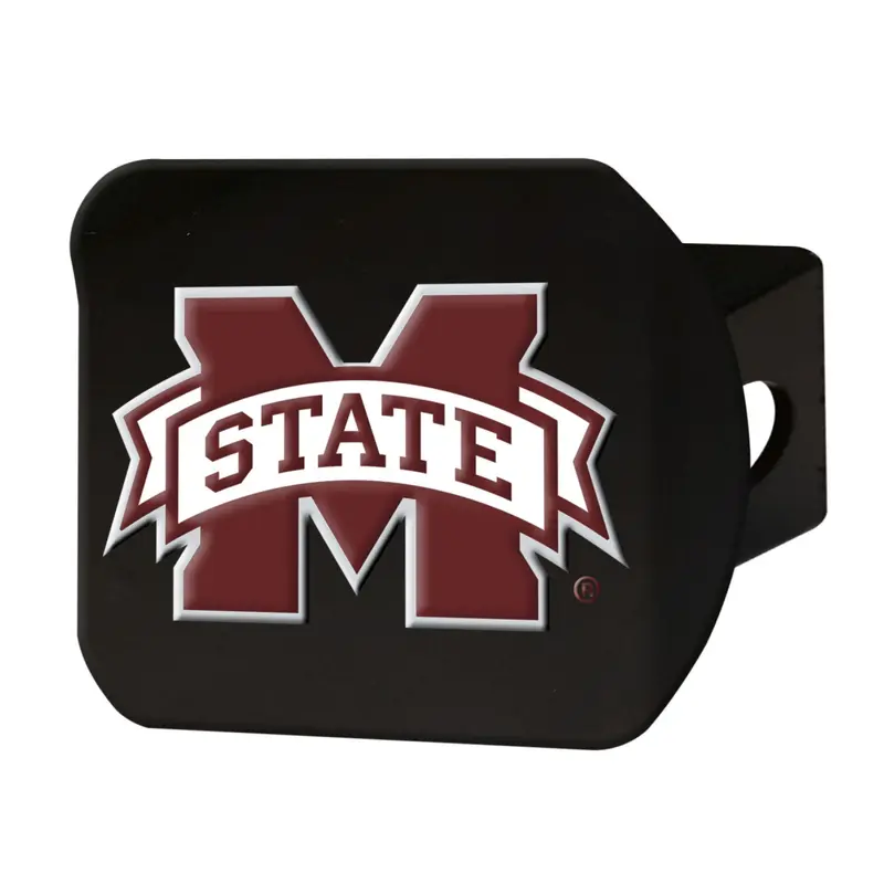 Mississippi State University Color on Black Hitch Cover