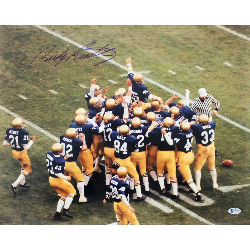 Notre Dame Rudy Ruettiger Authentic Signed 16x20 Photo Autographed BAS