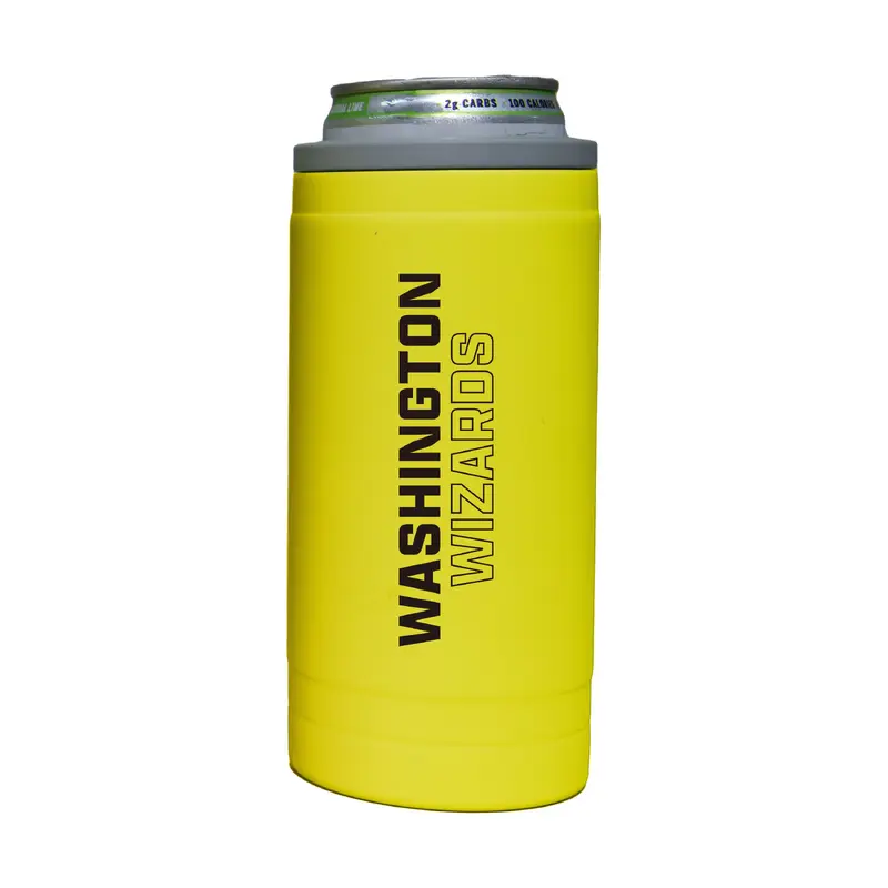 Washington Wizards 12oz Cru Stacked Soft Touch Slim Coolie