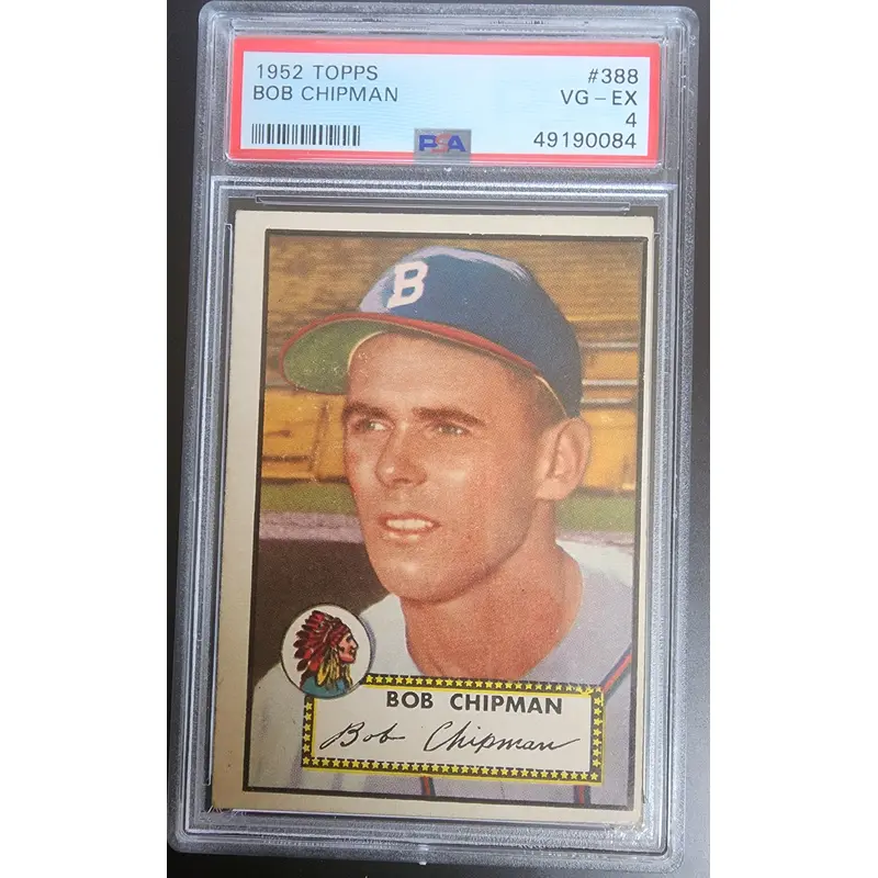 Bob Chipman 1952 Topps #388 PSA 4