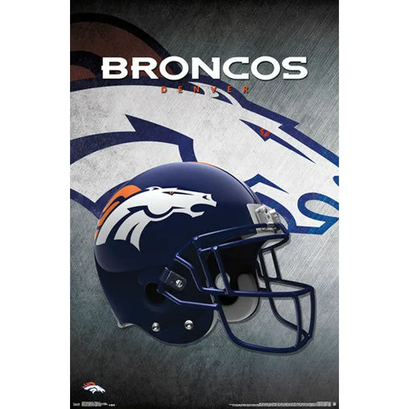 Denver Broncos Official NFL Football Team Helmet Logo Poster - Trends International