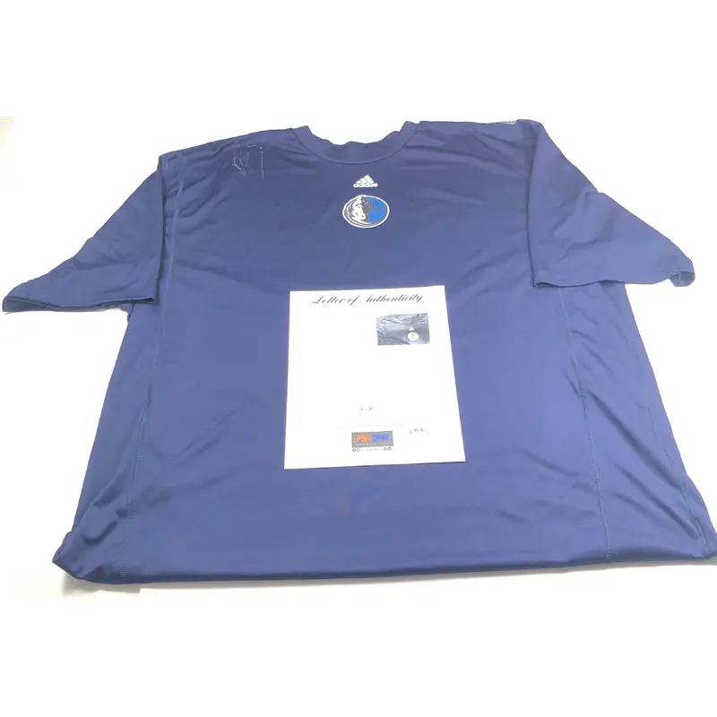 Dirk Nowitzki Signed Shirt PSA/DNA LOA Dallas Mavericks Autographed