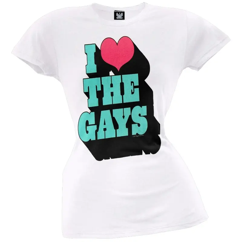I Heart The Gays Juniors T-Shirt