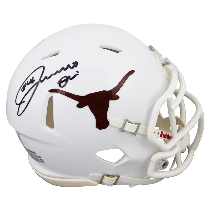Texas Joseph Ossai Authentic Signed Speed Mini Helmet Autographed BAS Witnessed