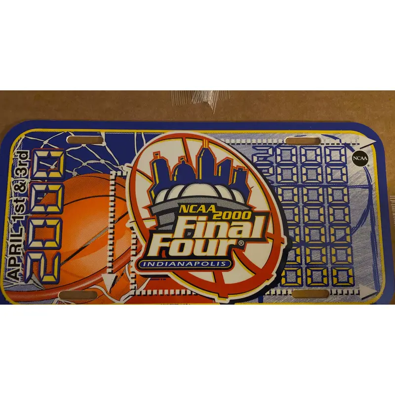 2000 NCAA Basketball Final Four License Plate