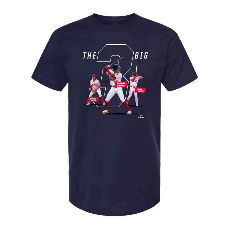Greenville Drive OT Sport Navy Big 3 Player Tee