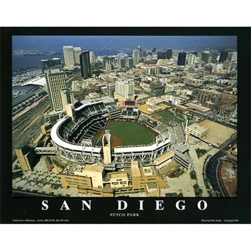 San Diego Padres Petco Park "From Above" Poster Print - Aerial Views