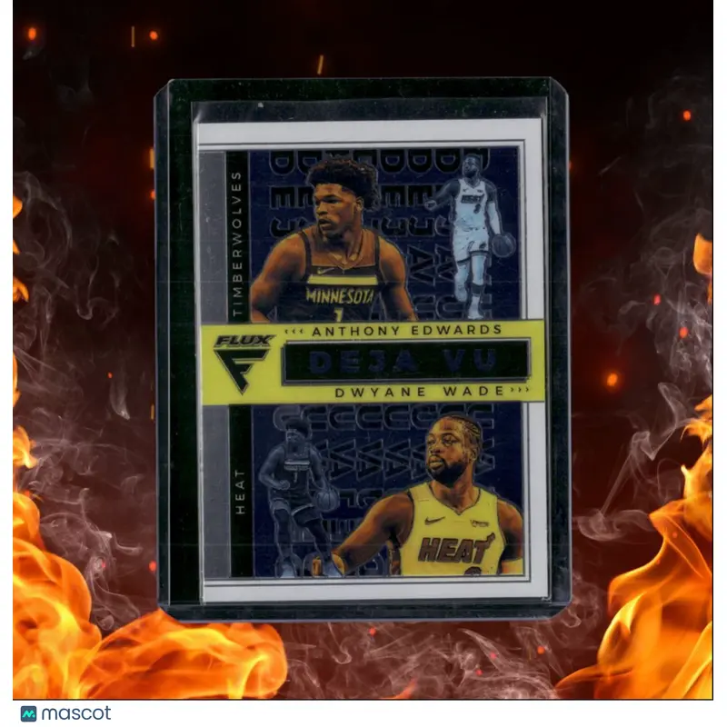 2020-21 Panini Flux Anthony Edwards / Dwayne Wade Deja Vu Rookie #8