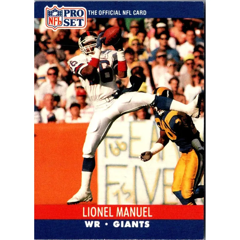 1990 Pro Set Lionel Manuel #598