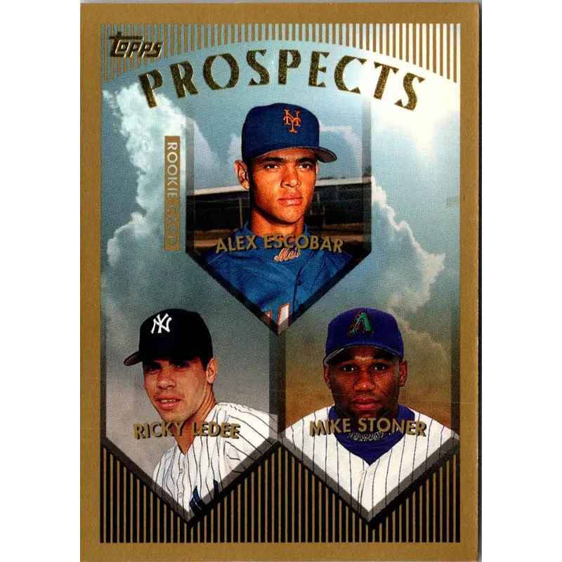 1999 Topps Alex Escobar/Ricky Ledee/Mike Stoner #206 Rookie