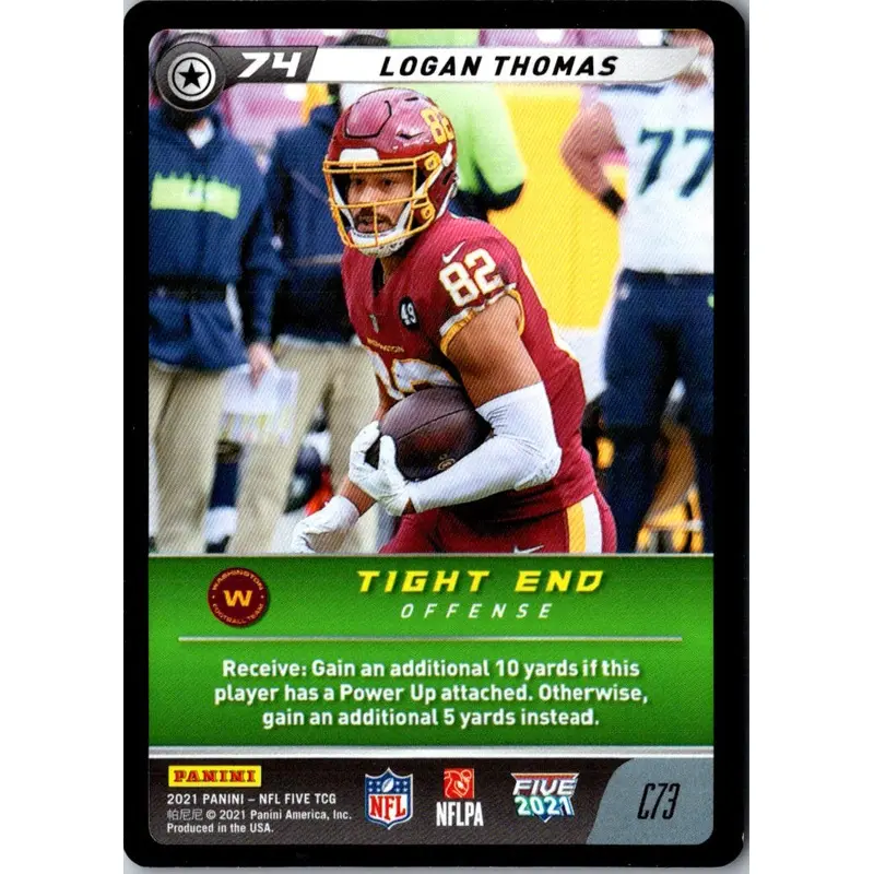 2021 Panini Logan Thomas #C73