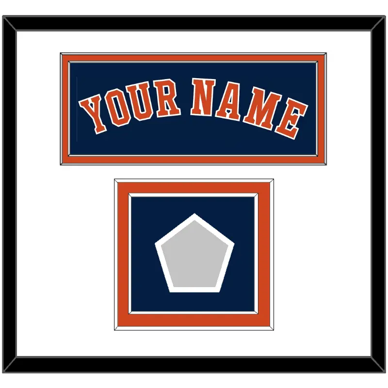 Houston Name & World Series Jersey Patch - Alternate Blue - Double Mat 1
