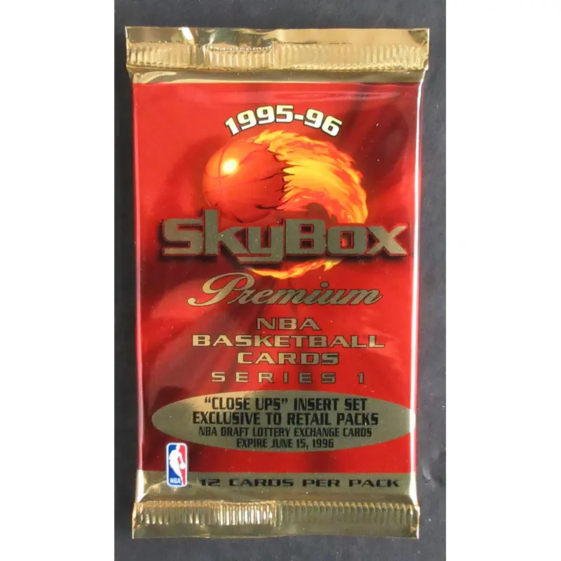 1995/96 Skybox Basketball Unopened Series 1 Pack (Retail) (12)