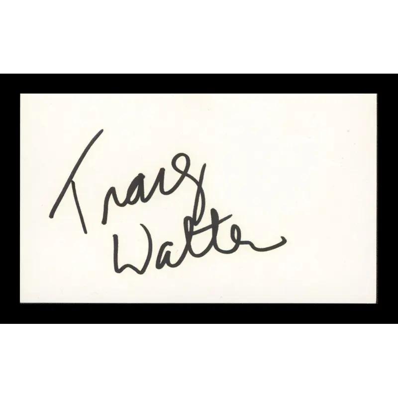 Tracey Walter Repo Man Authentic Signed 3x5 Index Card Autographed BAS #BP00915