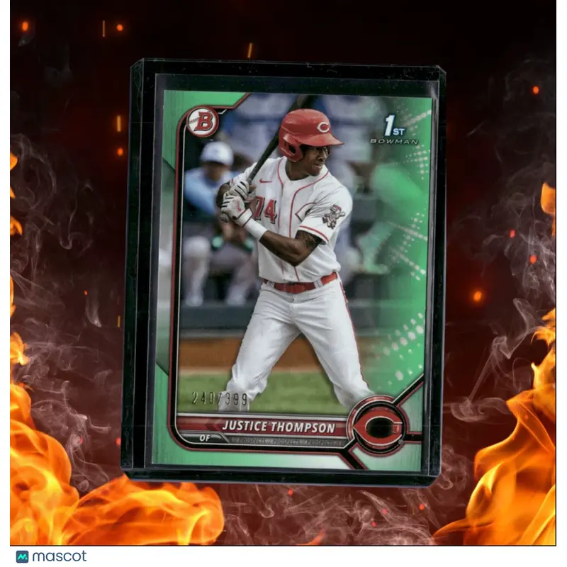 2022 Bowman Prospects Justice Thompson 1st Green 240/399 #BP-59