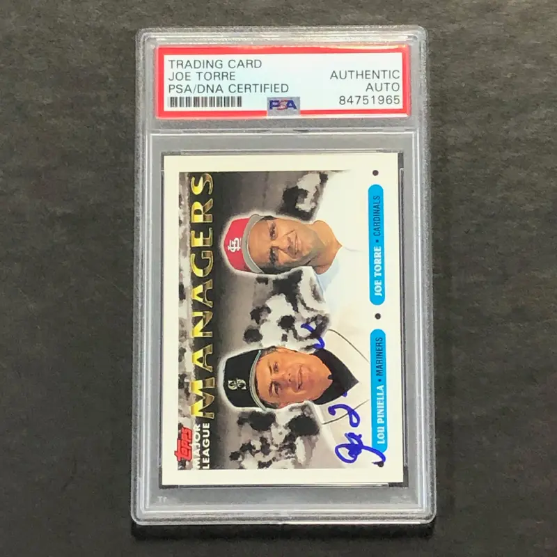 1993 Topps #512 Joe Torre Signed Card PSA Slabbed Auto Cardinals