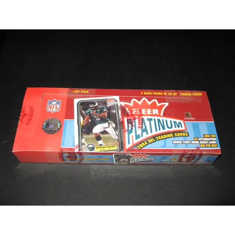 2004 Fleer Platinum Football Rack Box (Hobby) (4/30)
