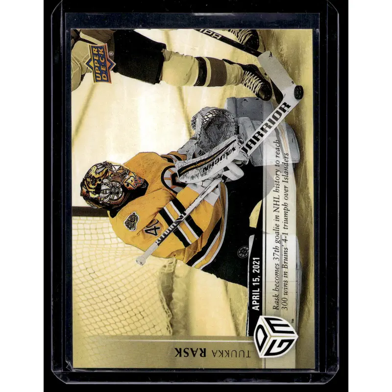 2020-21 Upper Deck Game Dated Moments - Gold - Tuukka Rask #40