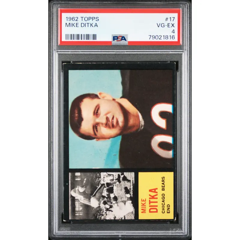 Mike Ditka 1962 Topps #17 PSA 4 VG-EX