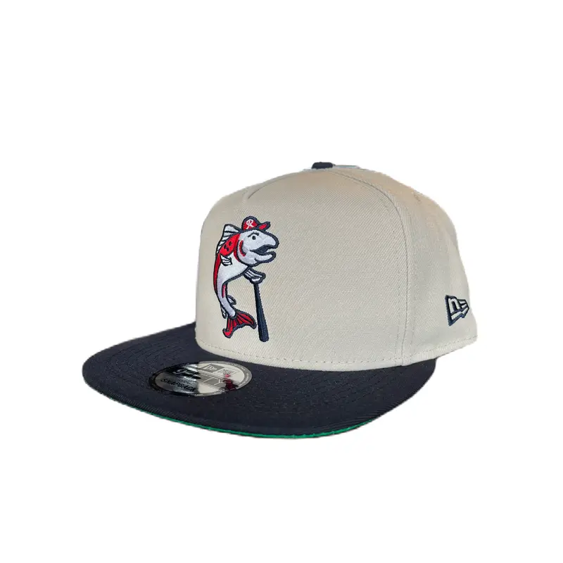 Tacoma Rainiers New Era 9Fifty A-Frame Stone Navy Slammin Sam Snapback Cap