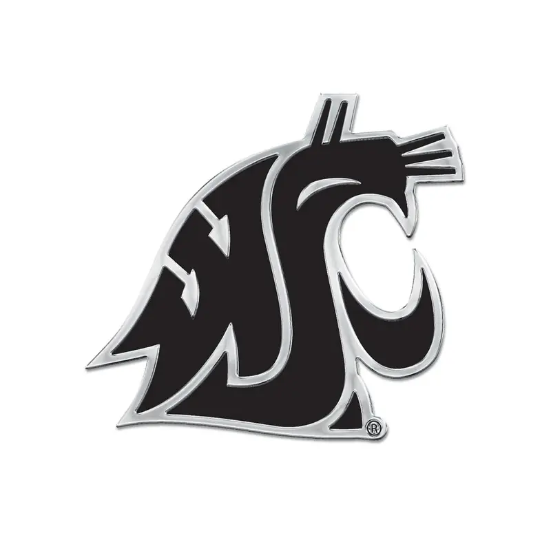 WIncraft Washington State Cougars Chrome Free Form Auto Emblem