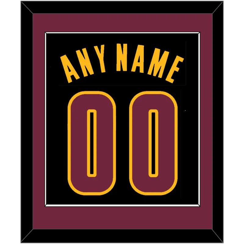 Cleveland Name & Number - Black Pride (2015-2017) - Single Mat 3
