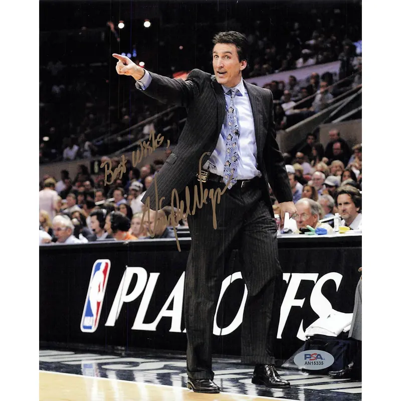 VINNY DEL NEGRO signed 8x10 photo PSA/DNA San Antonio Spurs Autographed