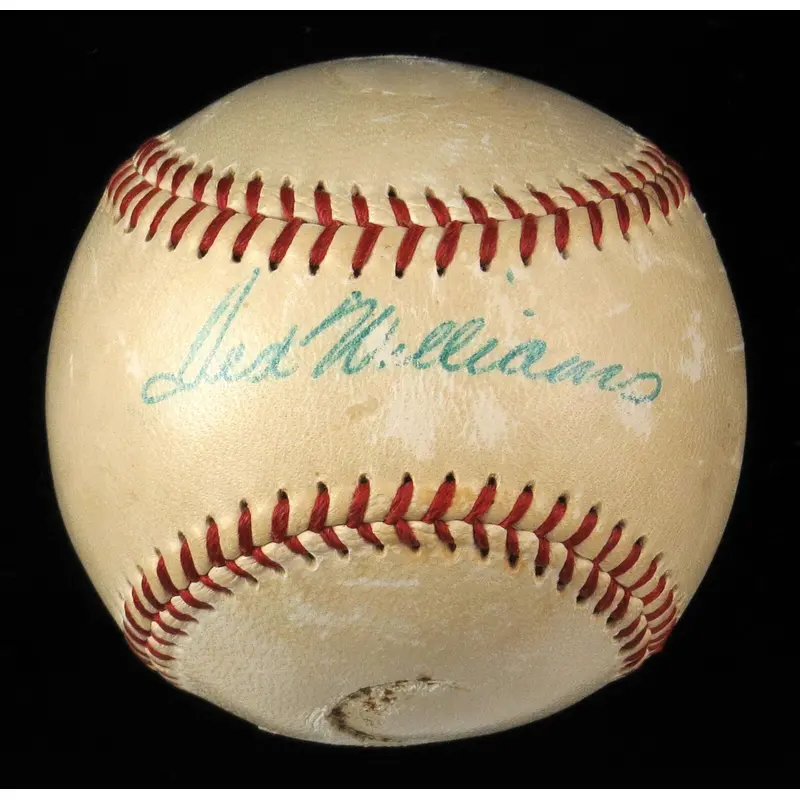1940's Ted Williams Playing Days Single Signed American League Baseball PSA DNA