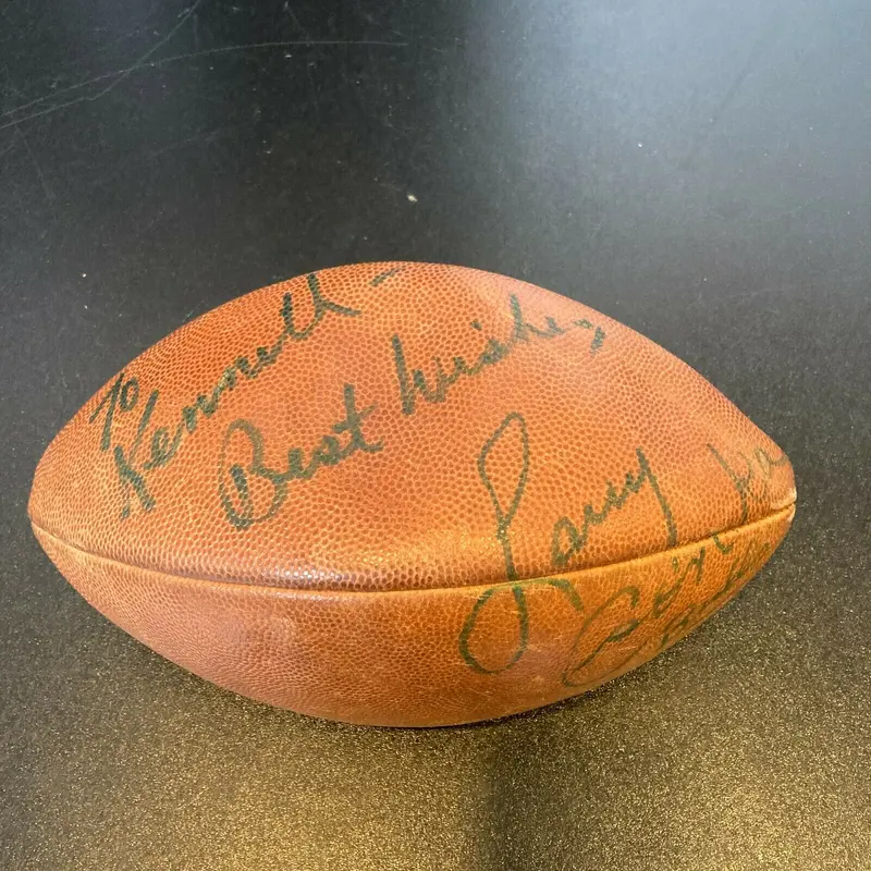 Larry Csonka Signed Autographed 1980's USFL Game Used Football JSA COA
