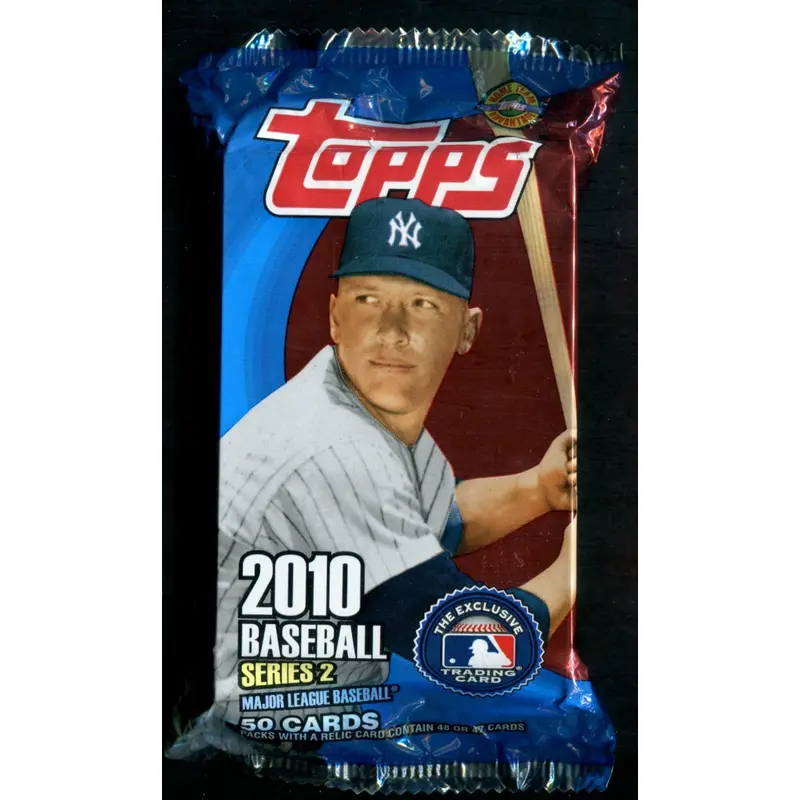2010 Topps Baseball Unopened Series 2 Jumbo Pack (HTA) (50)