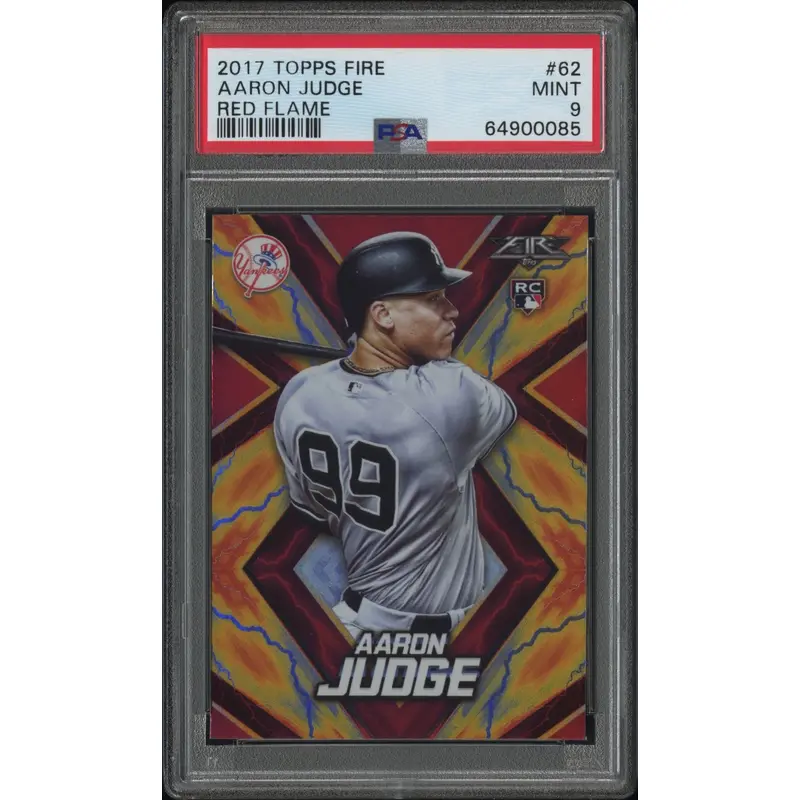 Aaron Judge 2017 Topps Fire Red Flare #62 PSA 9 Mint